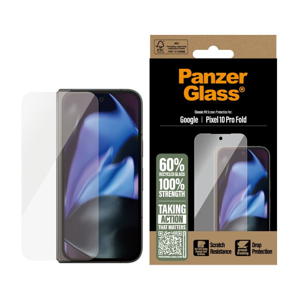 PanzerGlass Google Pixel 10 Pro Fold Skärmskydd Classic Fit