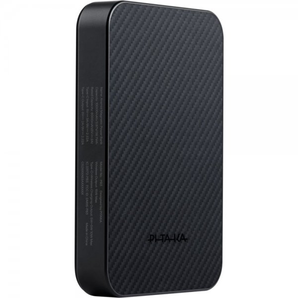 Pitaka MagSafe Powerbank Aramid Fiber 10 000 mAh Black/Grey Twill