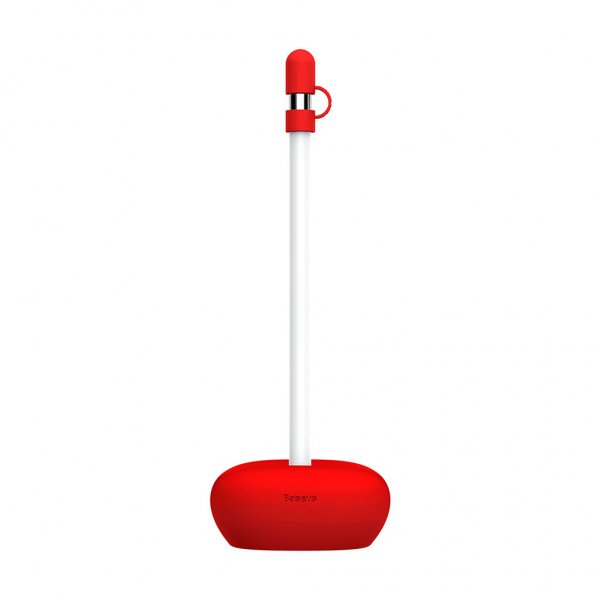 Baseus Apple Pencil Hållare Silicone Röd