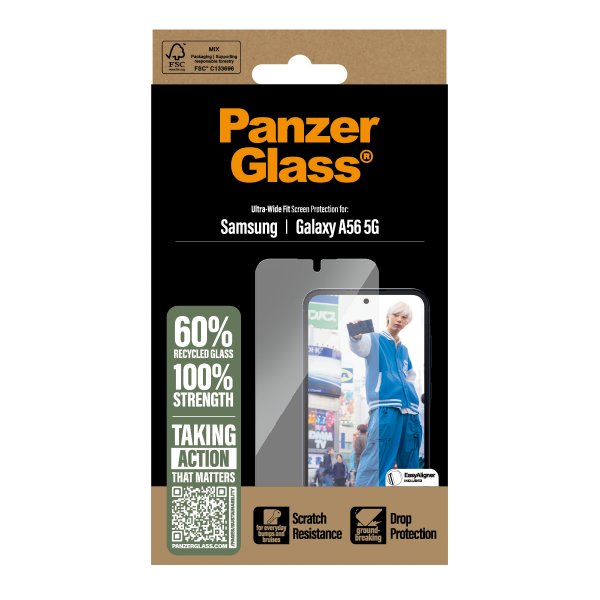 PanzerGlass Samsung Galaxy A56 Skärmskydd Ultra-Wide Fit EasyAligner
