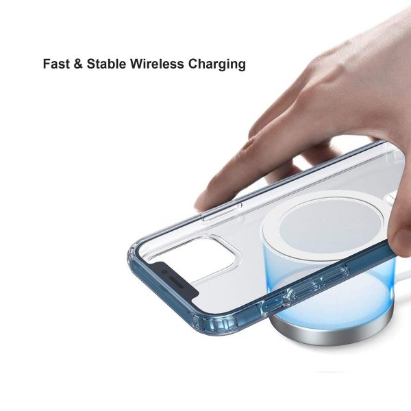 iPhone 12 Mini Skal TPU MagSafe Stöttåligt Transparent