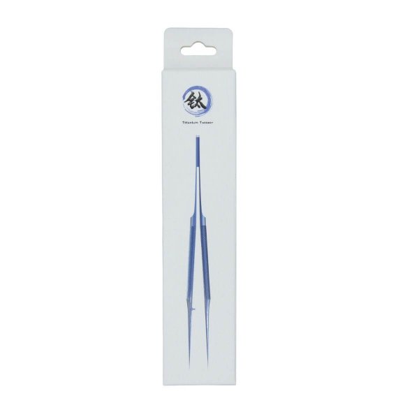 Pincett Precisionsverktyg 0.1mm Titanium - Blå