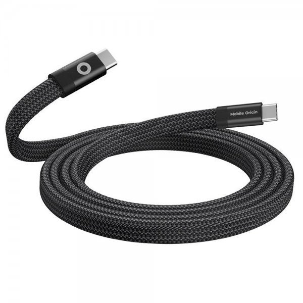 Mobile Origin Platt Kabel Magnetisk USB-C till USB-C 1m Svart