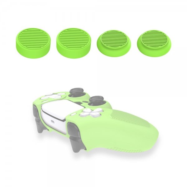 PlayStation 5 Spelkontroll Thumb Grips 4-pack Grön