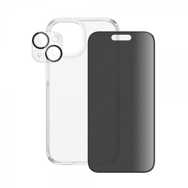 PanzerGlass iPhone 15 3-in-1 Bundle Set Privacy