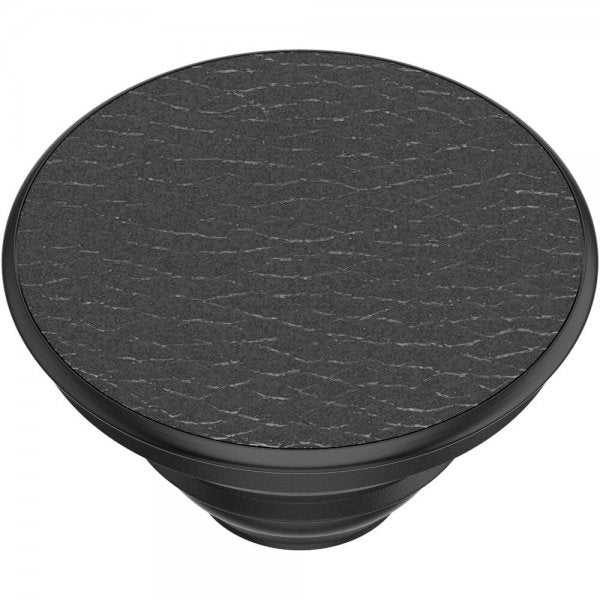 Popsockets PopGrip Premium Pebbled Vegan Leather Svart