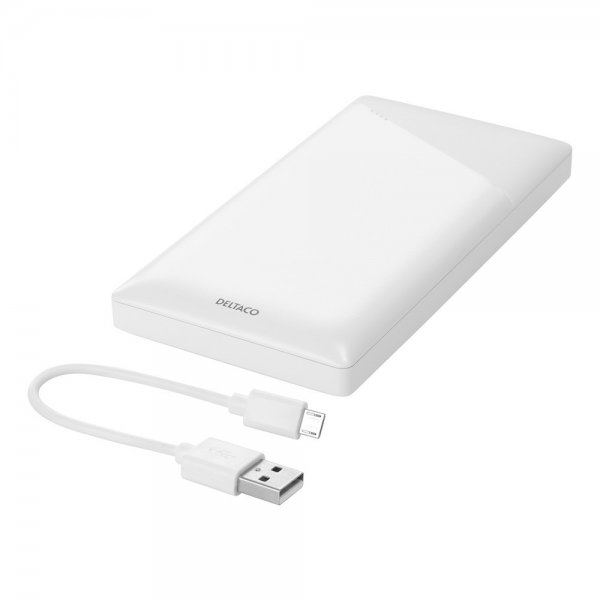 Deltaco Powerbank 10 000 mAh 10W Vit