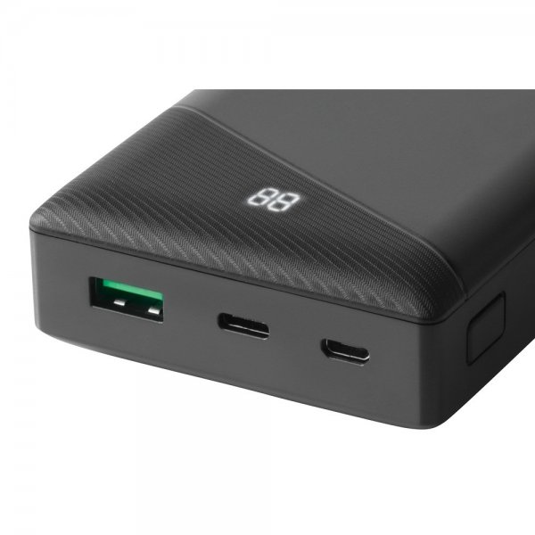 Deltaco Powerbank 20 000 mAh Fast Charge 18W Svart