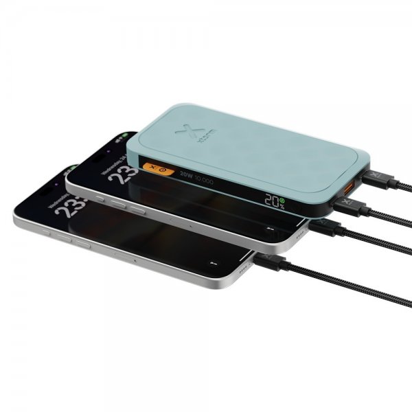 Xtorm Powerbank Fuel Series 5 20W 2xUSB-C 10 000 mAh Blå