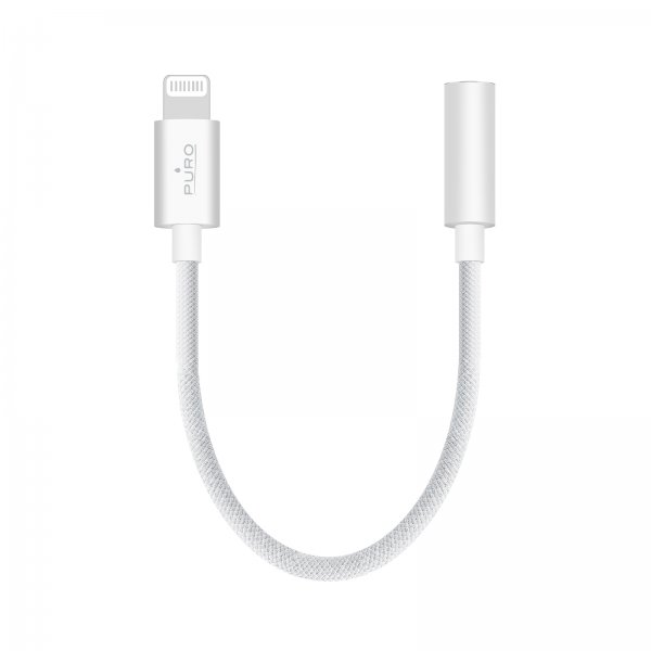 Puro Adapter Lightning till 3.5mm Vit