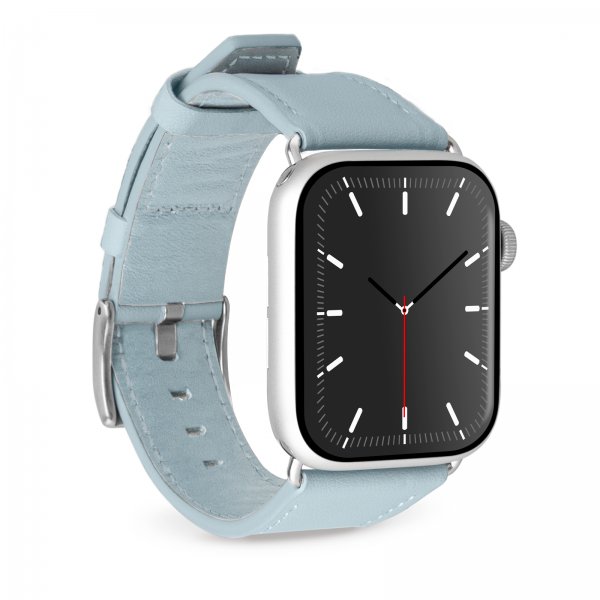 Puro Apple Watch 44/45/46mm/Ultra 49mm Armband E-Classic Powder Blue