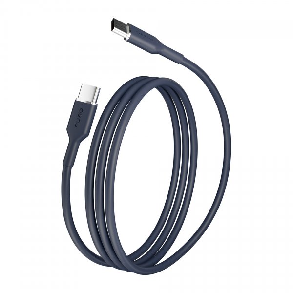 Puro Kabel TPE 25W USB-C till USB-C 1.5m Crown Blue