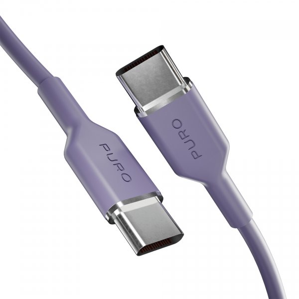 Puro Kabel TPE 25W USB-C till USB-C 1.5m Lavender
