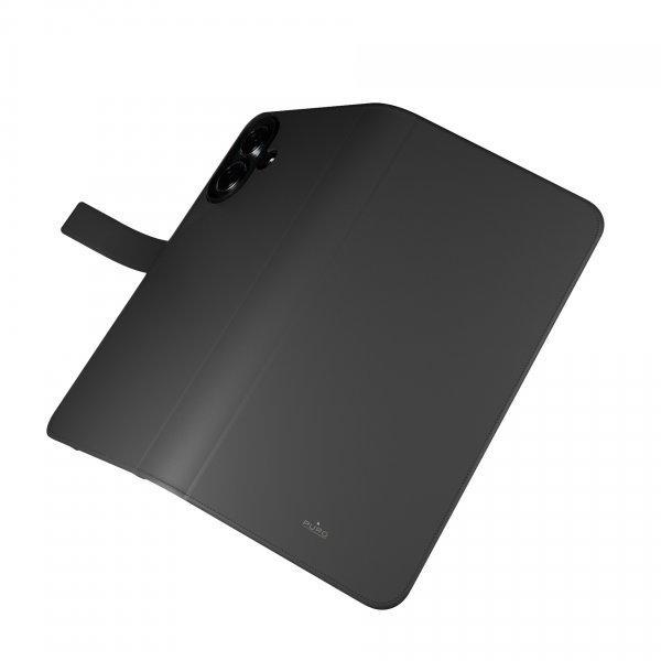 Puro iPhone 16 Plus Fodral Wallet Stand Svart