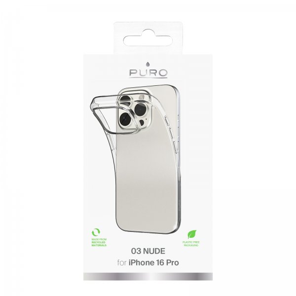 Puro iPhone 16 Pro Skal Nude Transparent