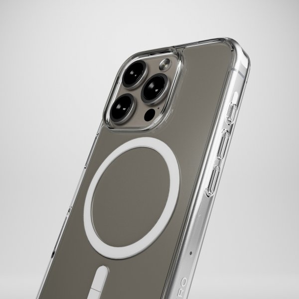 Puro iPhone 16 Pro Skal Impact Clear D3O MagSafe Transparent