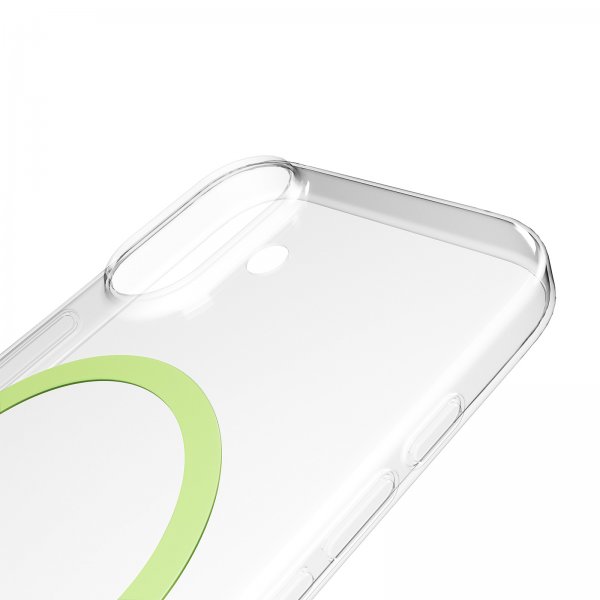Puro iPhone 17 Skal Lite Mag Transparent Grön