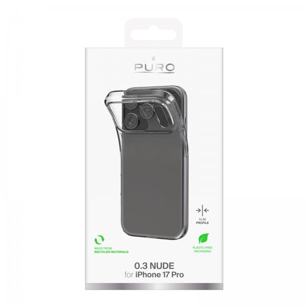 Puro iPhone 17 Pro Skal Nude Transparent
