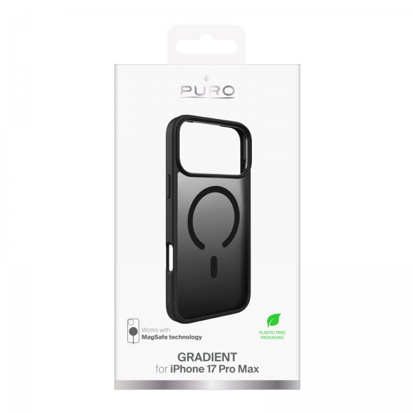 Puro iPhone 17 Pro Max Skal Gradient Svart