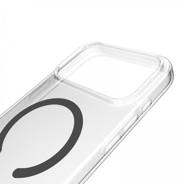 Puro iPhone 17 Pro Max Skal Lite Mag Transparent Grå