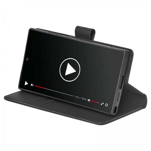 Puro Samsung Galaxy S24 Ultra Fodral Wallet Stand Svart