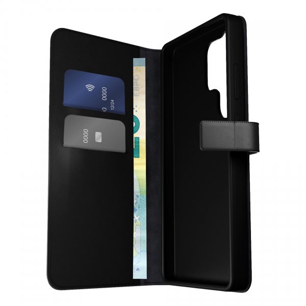 Puro Samsung Galaxy S26 Ultra Fodral Wallet Stand Svart