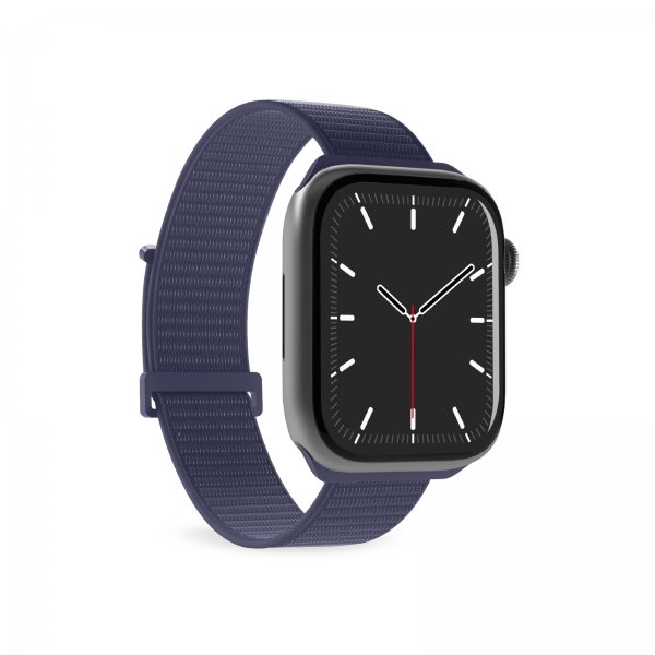 Puro Apple Watch 44/45/46/Ultra 49mm Armband Sport Strap Crown Blue