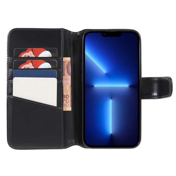Nordic Covers iPhone 14 Pro Fodral Essential Leather Raven Black