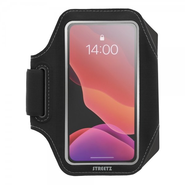 Streetz Reflective Sports Armband Slim Svart