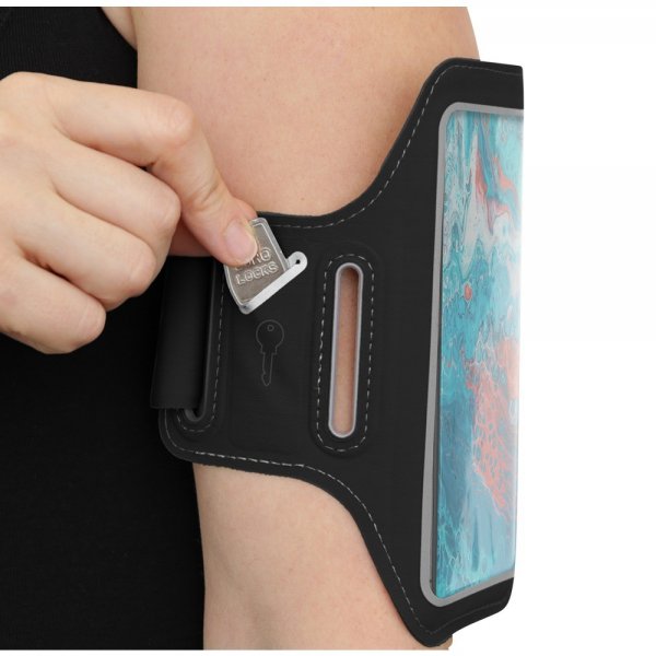 Streetz Reflective Sports Armband Slim Svart
