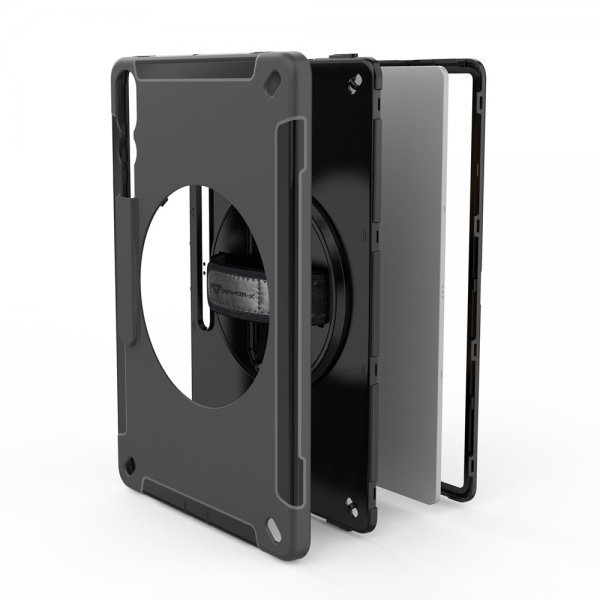 Armor-X Samsung Galaxy Tab S9 Ultra Skal Rainproof Rugged Case Hand Strap Kickstand