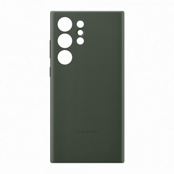Samsung Original Galaxy S23 Ultra Skal Leather Cover Grön