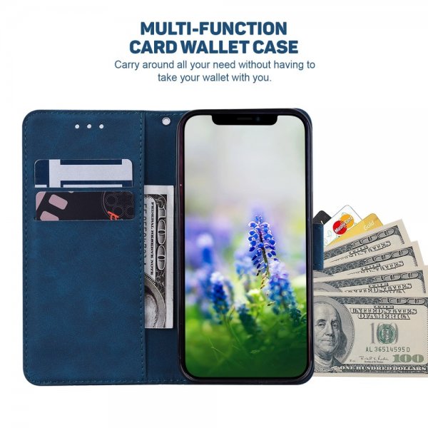 Samsung Galaxy A03 Fodral Mönstrat Blå