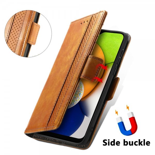 Samsung Galaxy A03 Fodral Stripe Ljusbrun