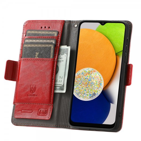 Samsung Galaxy A03 Fodral Stripe Röd