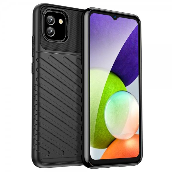 Samsung Galaxy A03 Skal Thunder Series Svart