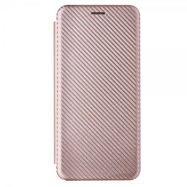 Samsung Galaxy A03s Fodral Kolfibertextur Roseguld