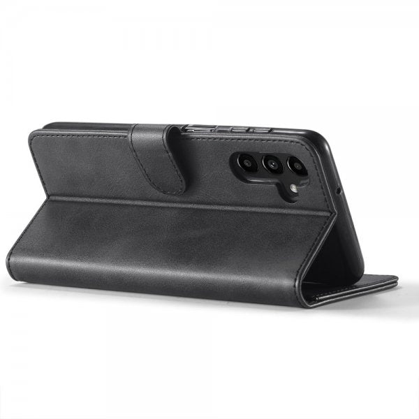 Lc.Imeeke Samsung Galaxy A04s/Galaxy A13 5G Fodral med Kortfack Stativfunktion Svart