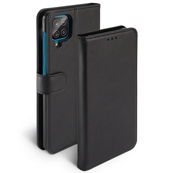 Krusell Samsung Galaxy A12 Fodral PhoneWallet Svart