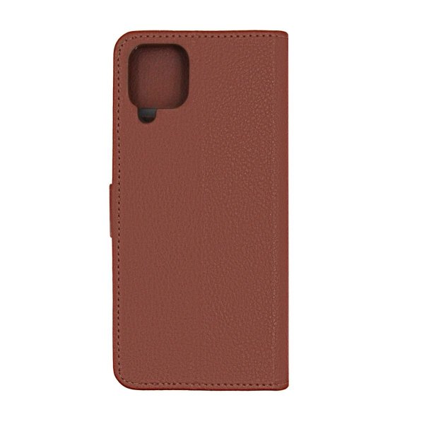 Samsung Galaxy A12 Fodral med Stativ Brun