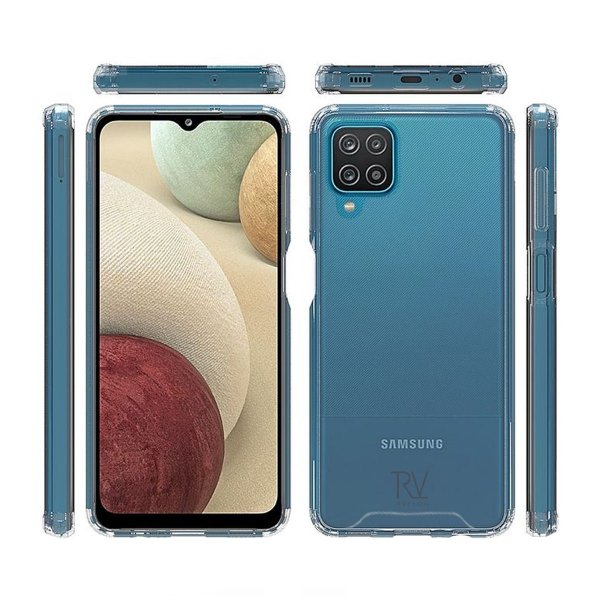 Rvelon Samsung Galaxy A12 Skal Stöttålig Transparent