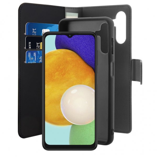Puro Samsung Galaxy A13 5G/Galaxy A04s Fodral 2 in 1 Wallet Case Löstagbart Skal Svart