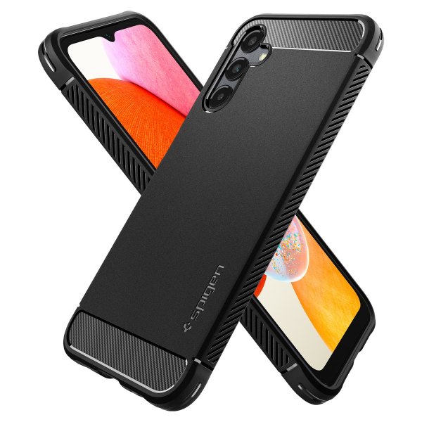 Spigen Samsung Galaxy A14 Skal Rugged Armor Matte Black