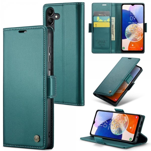 CaseMe Samsung Galaxy A14 Fodral 023 Series Grön