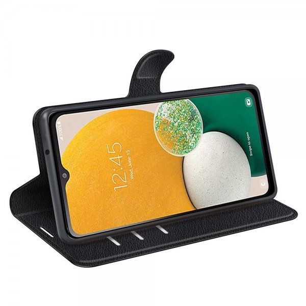 Samsung Galaxy A14 Fodral Litchi Svart