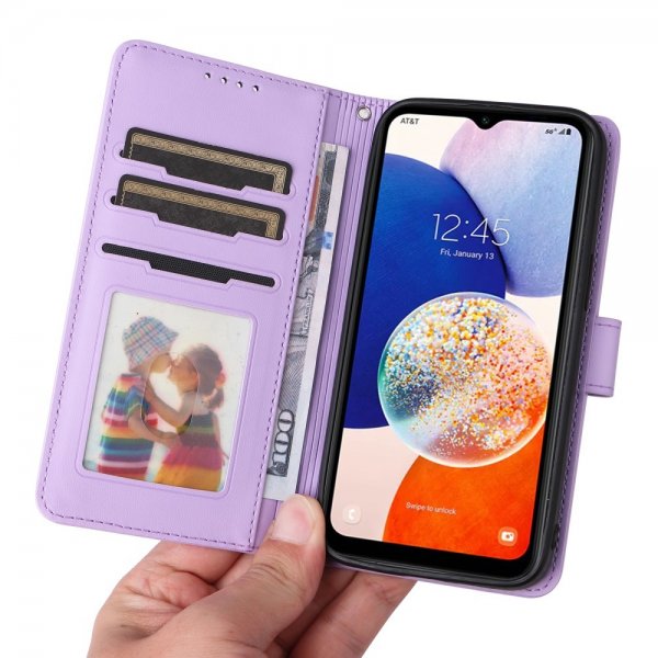 Betopnice Samsung Galaxy A14 Fodral med Löstagbart Skal 005 Lila