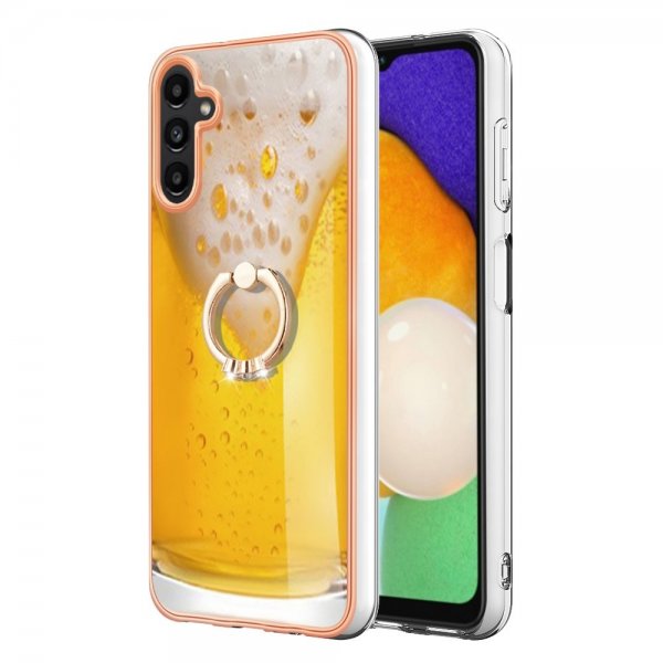 Samsung Galaxy A14 Skal med Finger Ring Motiv Öl