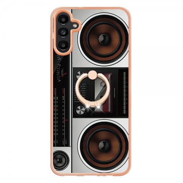 Samsung Galaxy A14 Skal med Finger Ring Motiv Radio