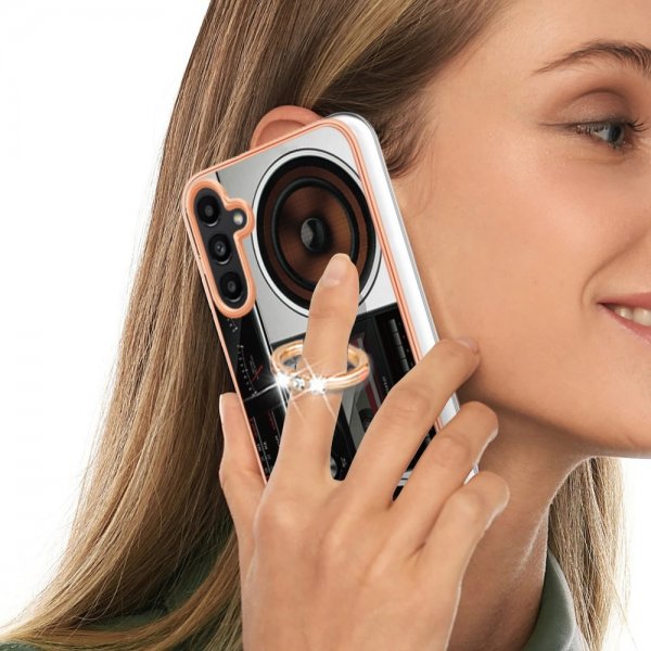 Samsung Galaxy A14 Skal med Finger Ring Motiv Radio