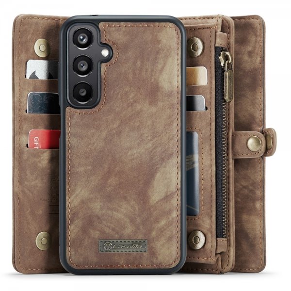 CaseMe Samsung Galaxy A15 Fodral 008 Series Löstagbart Skal Brun